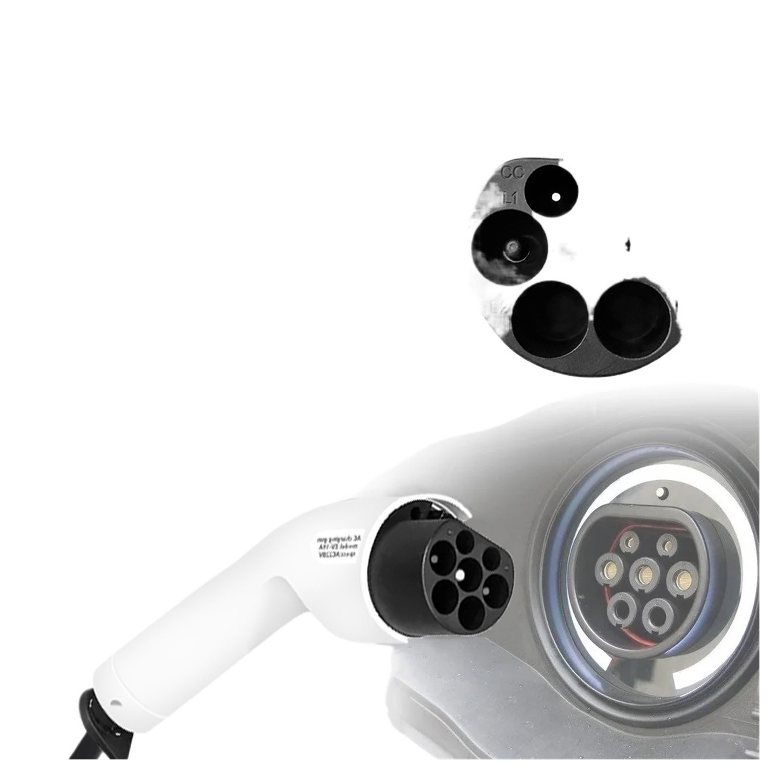 Type2 to GBT EV Charging Cable 32A 7KW Electric Vehicle Type 2 Cord GB/T for Charger Station